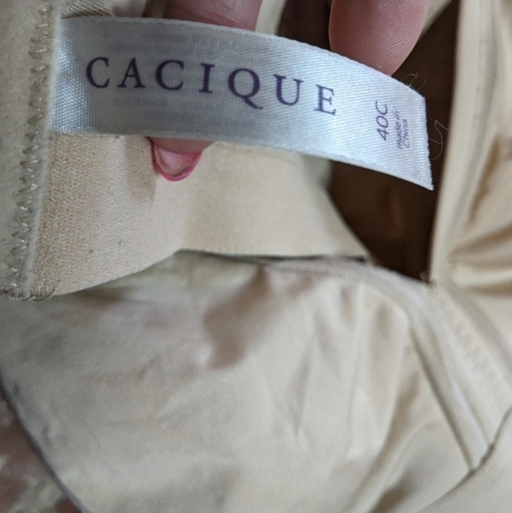 Cacique 40C Light Nude Unlined Bra - Picture 3 of 5